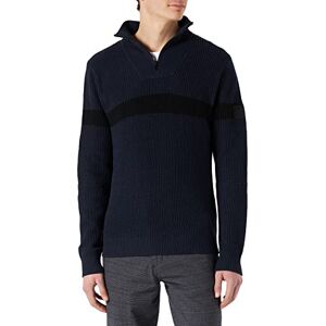 JACK & JONES Jack&Jones Herr Jjpaul stickad tröja med hög hals, marinblå blazer, S JACK & JONES Jack&Jones Herr Jjpaul stickad tröja med hög hals, marinblå blazer, S