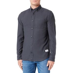 JACK & JONES Jprblubrook Solid twill skjorta L/S fritidsskjorta, Svart sand/passform: bekväm passform, L JACK & JONES Jprblubrook Solid twill skjorta L/S fritidsskjorta, Svart sand/passform: bekväm passform, L