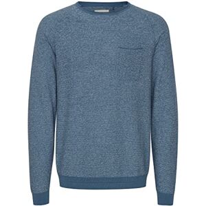 b BLEND Blend Stickad tröja för män, 184025/Copen Blue, XXL b BLEND Blend Stickad tröja för män, 184025/Copen Blue, XXL