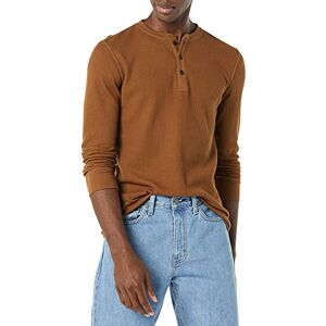Amazon Essentials Men's Långärmad Henley-våffelskjorta med smal passform, Ljusbrun, XL Amazon Essentials Men's Långärmad Henley-våffelskjorta med smal passform, Ljusbrun, XL