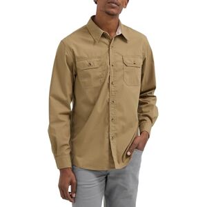 Wrangler Authentics långärmad klassisk vävd skjorta för män, Elmwood, M Wrangler Authentics långärmad klassisk vävd skjorta för män, Elmwood, M