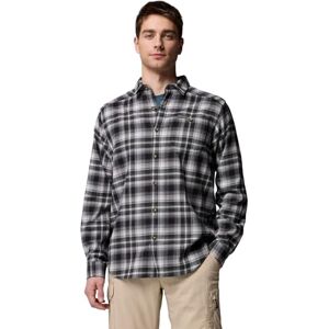 Columbia Cornell Woods Långärmad flanellskjorta för män, svart backland tartan, storlek XL Columbia Cornell Woods Långärmad flanellskjorta för män, svart backland tartan, storlek XL