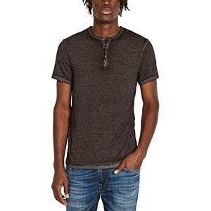 Buffalo David Bitton Henley skjorta för män, Svart, M Buffalo David Bitton Henley skjorta för män, Svart, M