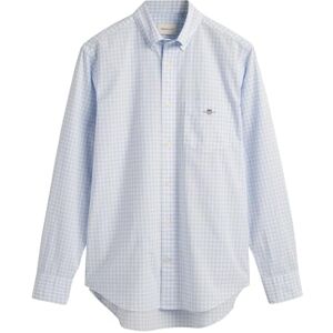 GANT Herr REG POPLIN Gingham-skjorta klassisk skjorta, ljusblå och standard, ljusblå, XL GANT Herr REG POPLIN Gingham-skjorta klassisk skjorta, ljusblå och standard, ljusblå, XL