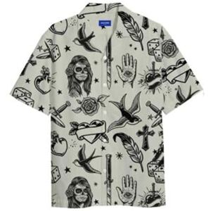 JACK & JONES Joramigo Resort Shirt Ss SMU, Celadon Green, M JACK & JONES Joramigo Resort Shirt Ss SMU, Celadon Green, M