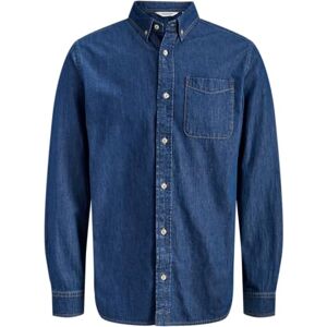 JACK & JONES Jjebrook Jjoxford skjorta AKM 990 Noos, Blå denim, XXL JACK & JONES Jjebrook Jjoxford skjorta AKM 990 Noos, Blå denim, XXL