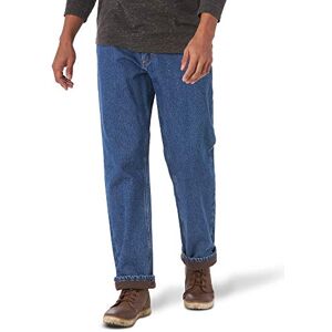Wrangler Authentics jeans för män, fleecefodrade, klassisk 5-ficksdesign., Stentvätt, 38W / 30L Wrangler Authentics jeans för män, fleecefodrade, klassisk 5-ficksdesign., Stentvätt, 38W / 30L