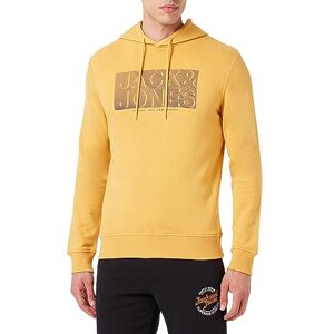 JACK & JONES Herr Jjpeter sweat Hood huvtröja, Honey Gold, L JACK & JONES Herr Jjpeter sweat Hood huvtröja, Honey Gold, L