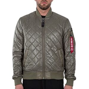 Alpha Industries bomberjacka för män, OLIV, S Alpha Industries bomberjacka för män, OLIV, S