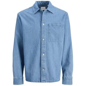 JACK & JONES Jjzac denim overshirt Ls, Ljusblå denim, S JACK & JONES Jjzac denim overshirt Ls, Ljusblå denim, S