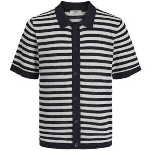 JACK & JONES Herr Jprblajones Knit Polo Ss, natthimmel, L JACK & JONES Herr Jprblajones Knit Polo Ss, natthimmel, L