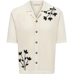 Only & Sons Onstegan Life Reg Crop Ss Shirt stickad, Månslag, XXL Only & Sons Onstegan Life Reg Crop Ss Shirt stickad, Månslag, XXL