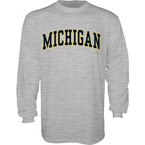 Blue 84 NCAA herr Arching Team färg långärmad t-shirt, Michigan Wolverines Dark Heather, L Blue 84 NCAA herr Arching Team färg långärmad t-shirt, Michigan Wolverines Dark Heather, L