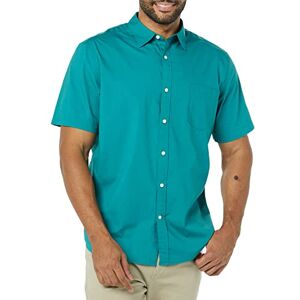 Amazon Essentials kortärmad stretch poplin-skjorta för män (finns i stora och långa), blågrön, XX-Large Amazon Essentials kortärmad stretch poplin-skjorta för män (finns i stora och långa), blågrön, XX-Large