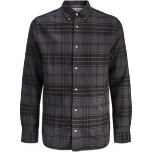 JACK & JONES Jprblubarkley flanell X-Mas L/S Shirt Ch, svart, S JACK & JONES Jprblubarkley flanell X-Mas L/S Shirt Ch, svart, S