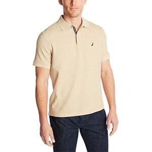 Nautica Klassisk kortärmad enfärgad pikétröja för män, Coastal Camel Heather, 3XL Nautica Klassisk kortärmad enfärgad pikétröja för män, Coastal Camel Heather, 3XL