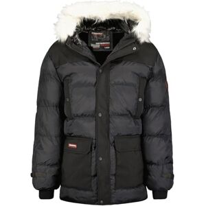 Geographical Norway Dalibor herr varm parkas för män höst vinter – vattentät vattenavvisande kappa – utomhusjacka med huva – vindjacka – herr (svart L), svart, L Geographical Norway Dalibor herr varm parkas för män höst vinter – vattentät vattenavvisande kappa – utomhusjacka med huva – vindjacka – herr (svart L), svart, L