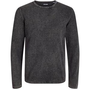 JACK & JONES herr Tröja Jjeleo Knit Crew Neck Noos, Grå (caviar), XXL JACK & JONES herr Tröja Jjeleo Knit Crew Neck Noos, Grå (caviar), XXL
