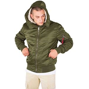 Alpha Industries MA-1 Bomberjacka med huva för män Dark Green Alpha Industries MA-1 Bomberjacka med huva för män Dark Green