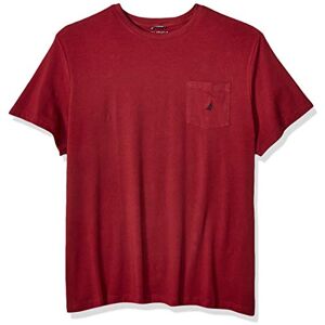 Nautica T-shirt med kort ärm, rund hals och ficka för män, 1X Nautica T-shirt med kort ärm, rund hals och ficka för män, 1X