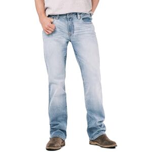 Buffalo David Bitton Slim Boot King Jeans, Skrynkad mellanblå, 33W / 34L Buffalo David Bitton Slim Boot King Jeans, Skrynkad mellanblå, 33W / 34L