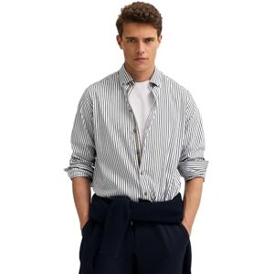 bugatti herrskjorta långärmad button-down-krage bomull, 390 marin, XXL bugatti herrskjorta långärmad button-down-krage bomull, 390 marin, XXL