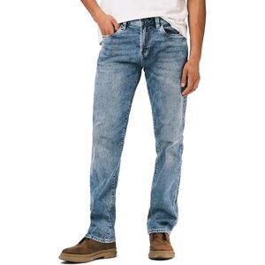 Buffalo David Bitton Mäns raka sex denim jeans, Whiskered och kontrasterad indigo, 34W x 30L Buffalo David Bitton Mäns raka sex denim jeans, Whiskered och kontrasterad indigo, 34W x 30L