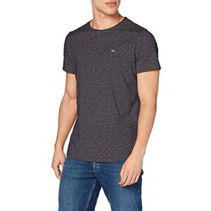 Tommy Jeans herr S/S stickade toppar, Svart, S Tommy Jeans herr S/S stickade toppar, Svart, S