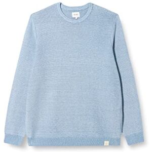 MUSTANG Klassisk stil Emil C strukturtröja, faded denim 5124, L, Blekd denim 5124, L MUSTANG Klassisk stil Emil C strukturtröja, faded denim 5124, L, Blekd denim 5124, L