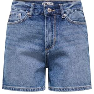 ONLY Onlella Mw Shorts Tai DNM, Mellanblå denim, XL ONLY Onlella Mw Shorts Tai DNM, Mellanblå denim, XL