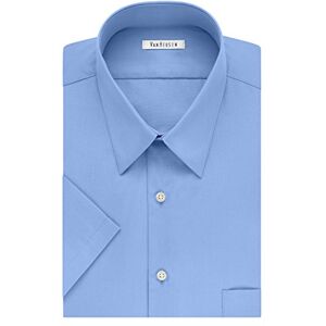 Van Heusen herr och lång kortärmad poplin solid stor passform klänning skjorta rökningskjorta Van Heusen herr och lång kortärmad poplin solid stor passform klänning skjorta rökningskjorta