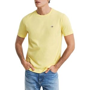 GANT REG SKÖLD SS T-TRÖJA, Banan gul, XXL GANT REG SKÖLD SS T-TRÖJA, Banan gul, XXL