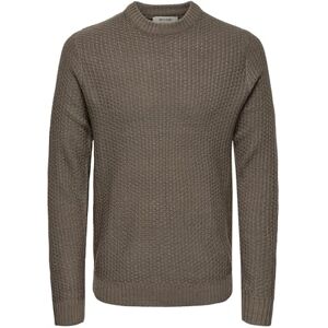 Only & Sons Onsalam Reg 5 Struc Crew Knit, Valnöt, M Only & Sons Onsalam Reg 5 Struc Crew Knit, Valnöt, M