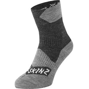 SealSkinz Unisex vattentät alla väder ankellängd strumpa grå/grå märgel, S SealSkinz Unisex vattentät alla väder ankellängd strumpa grå/grå märgel, S