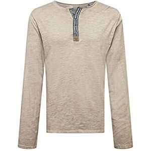 KEY LARGO Casual stadiumknapp T-shirt, Sand (1005), S KEY LARGO Casual stadiumknapp T-shirt, Sand (1005), S