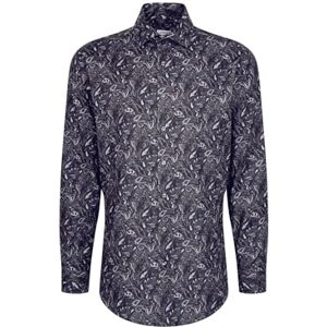 Seidensticker Silkesdekal 845500, normal passform, långärmad affärsskjorta, 42, GRÅ, 42 Seidensticker Silkesdekal 845500, normal passform, långärmad affärsskjorta, 42, GRÅ, 42