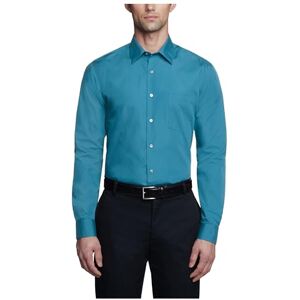 Van Heusen herrklänning skjorta anpassad poplin solid, Djupt hav, 18 Neck / 34-35 Sleeve Van Heusen herrklänning skjorta anpassad poplin solid, Djupt hav, 18 Neck / 34-35 Sleeve