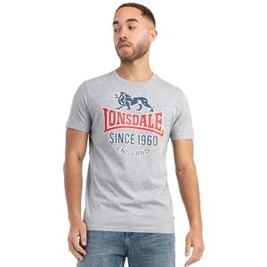 Lonsdale T-shirt för män, normal passform, GONFIRTH, Marl grå/marin/röd, XXL, 117525 Lonsdale T-shirt för män, normal passform, GONFIRTH, Marl grå/marin/röd, XXL, 117525
