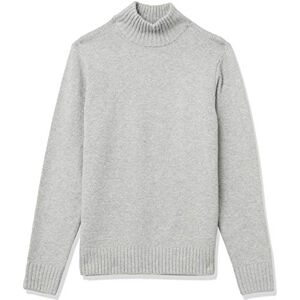 Amazon Essentials Men's Långärmad mjuk tröja med polokrage, Ljusgrå, M Amazon Essentials Men's Långärmad mjuk tröja med polokrage, Ljusgrå, M