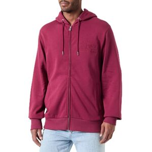 GANT REG Tonal Shield huvtröja med full dragkedja, Rich Wine, 3XL GANT REG Tonal Shield huvtröja med full dragkedja, Rich Wine, 3XL