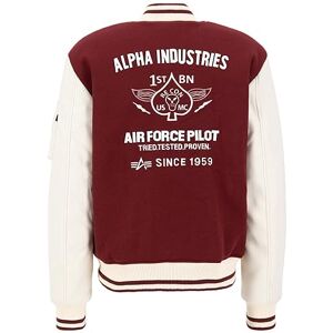 Alpha Industries Varsity Air Force-jacka Collegejacka för män Burgundy Alpha Industries Varsity Air Force-jacka Collegejacka för män Burgundy