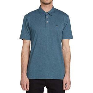 Volcom Banger pikétröja för män, Flygvapen blå, S Volcom Banger pikétröja för män, Flygvapen blå, S