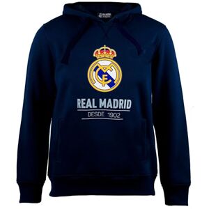 Real Madrid Unisex vuxen huvtröja, Blå, L-XXL Real Madrid Unisex vuxen huvtröja, Blå, L-XXL