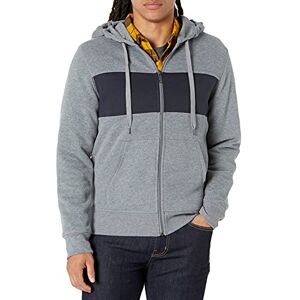 Amazon Essentials Men's Fleecetröja med hel dragkedja (finns i Big & Tall), Svart Grå Ljung, S Amazon Essentials Men's Fleecetröja med hel dragkedja (finns i Big & Tall), Svart Grå Ljung, S