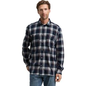 TOM TAILOR herrskjorta, 38516 – marinblå flerfärgad kontroll, M TOM TAILOR herrskjorta, 38516 – marinblå flerfärgad kontroll, M