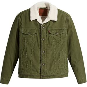 Levi's herr Jacka Type 3 Sherpa Trucker, Sea Moss Cord Trucker, XS Levi's herr Jacka Type 3 Sherpa Trucker, Sea Moss Cord Trucker, XS