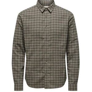 Only & Sons Onsgudmund Ls Checked Shirt Noos, Valnöt, L Only & Sons Onsgudmund Ls Checked Shirt Noos, Valnöt, L