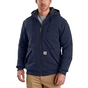 Carhartt Rockland Quiltad fodrad huvtröja med full dragkedja för män, Ny marin, XXL Carhartt Rockland Quiltad fodrad huvtröja med full dragkedja för män, Ny marin, XXL