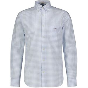 GANT Herr REG POPLIN Gingham-skjorta klassisk skjorta, ljusblå och standard, ljusblå, S GANT Herr REG POPLIN Gingham-skjorta klassisk skjorta, ljusblå och standard, ljusblå, S