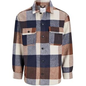 JACK & JONES JACK&JONES PLUS Jjebradley Ollie Overshirt Ls Noos Pls skjortjacka, Navy Blazer/Checks: Checks, 5XL JACK & JONES JACK&JONES PLUS Jjebradley Ollie Overshirt Ls Noos Pls skjortjacka, Navy Blazer/Checks: Checks, 5XL
